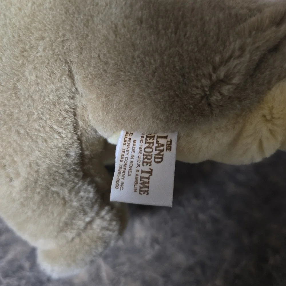 Vintage Land Before Time Littlefoot Dinosaur Plush Toy 1988 Amblin 19